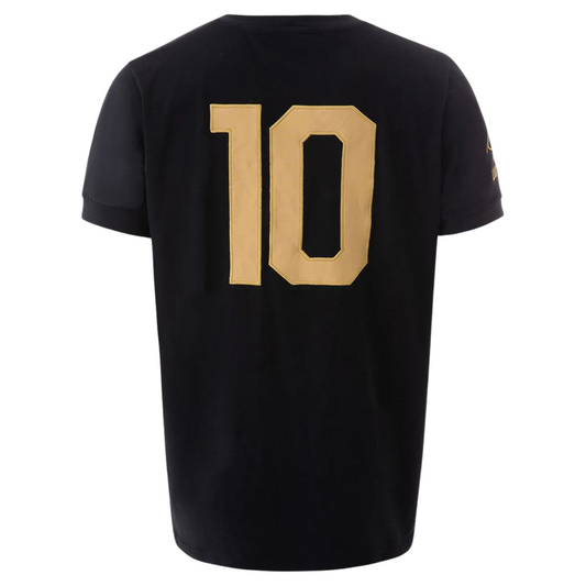 Santos Pelé 1000 Goles Camiseta Negra 25/26 Versión Fan