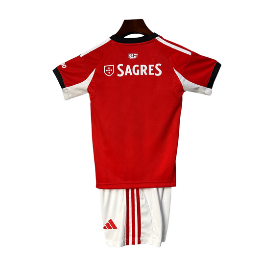 Kit local del SL Benfica 25/26 para niños