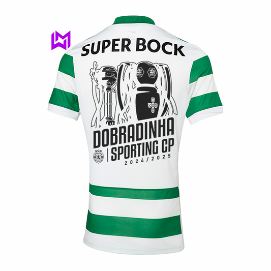 Camiseta de local del Sporting DOBLE 2025/26 - ¡NUEVO LANZAMIENTO! 🦁🏆🏆