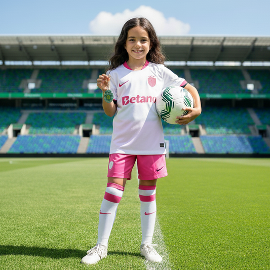 Kit infantil del Sporting 2025/26 - ¡NUEVO LANZAMIENTO! 🔥🩷