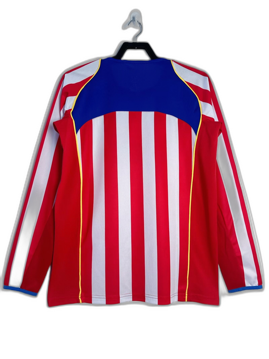 Atletico Madrid 04/05 I Home Jersey - Long Sleeve Retro Version