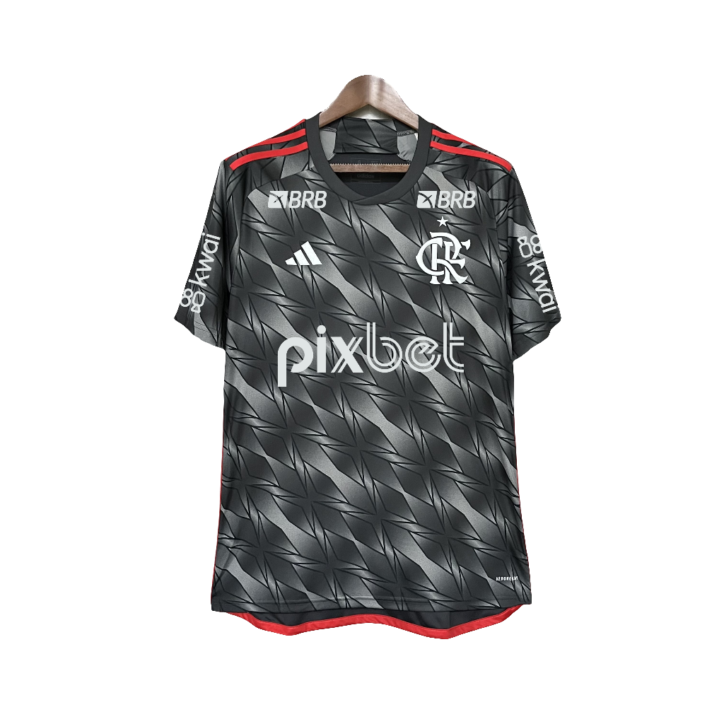 Tercera camiseta del Flamengo 24/25 - Todos los patrocinadores - Versión para aficionados