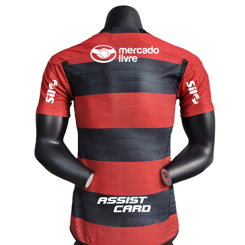 Camiseta local del Flamengo 23/24 - Todos los patrocinadores - Versión para jugador
