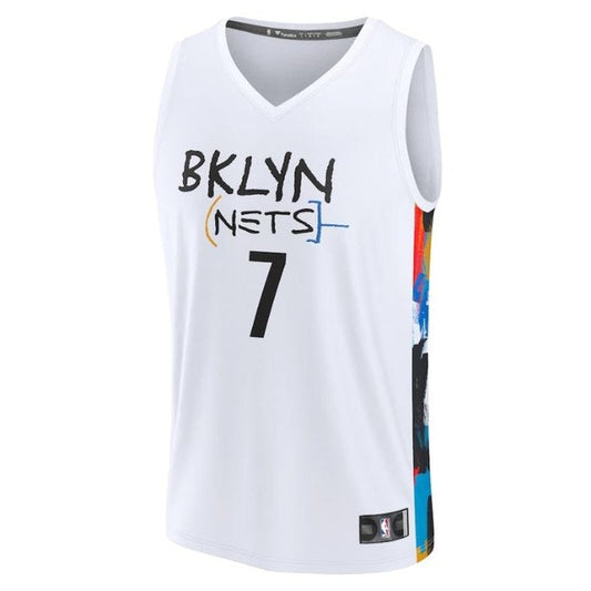 Camiseta NBA de Kevin Durant de los Brooklyn Nets Fastbreak 2023 - Edición Ciudad - Blanco