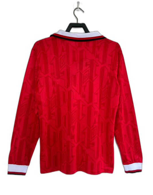 Camiseta local del Manchester United 92/94 I - Versión retro de manga larga