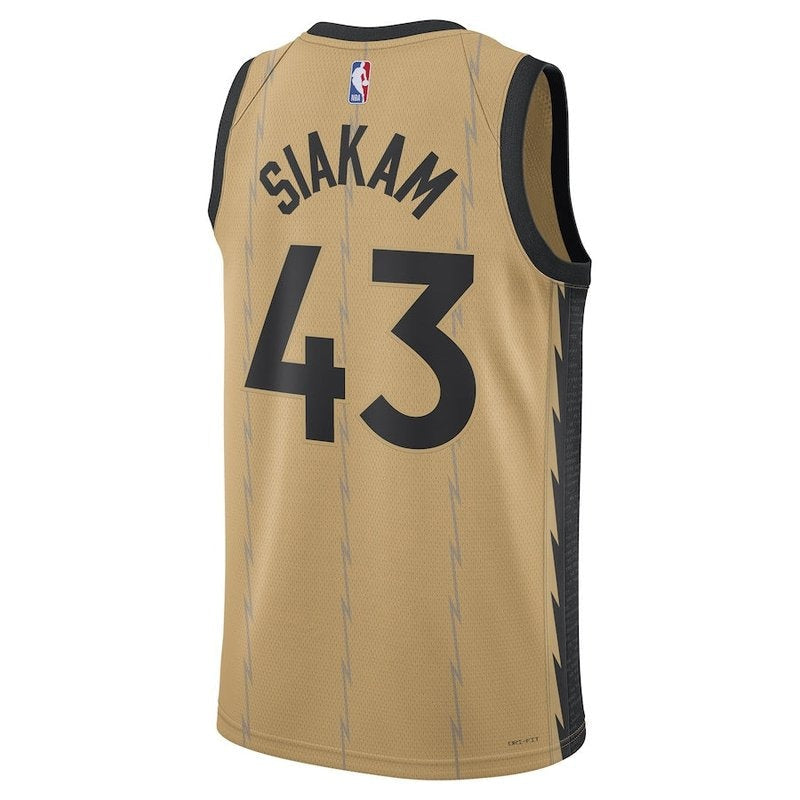 Pascal Siakam Toronto Raptors Camiseta NBA unisex 23/24 - Dorado - Edición Ciudad