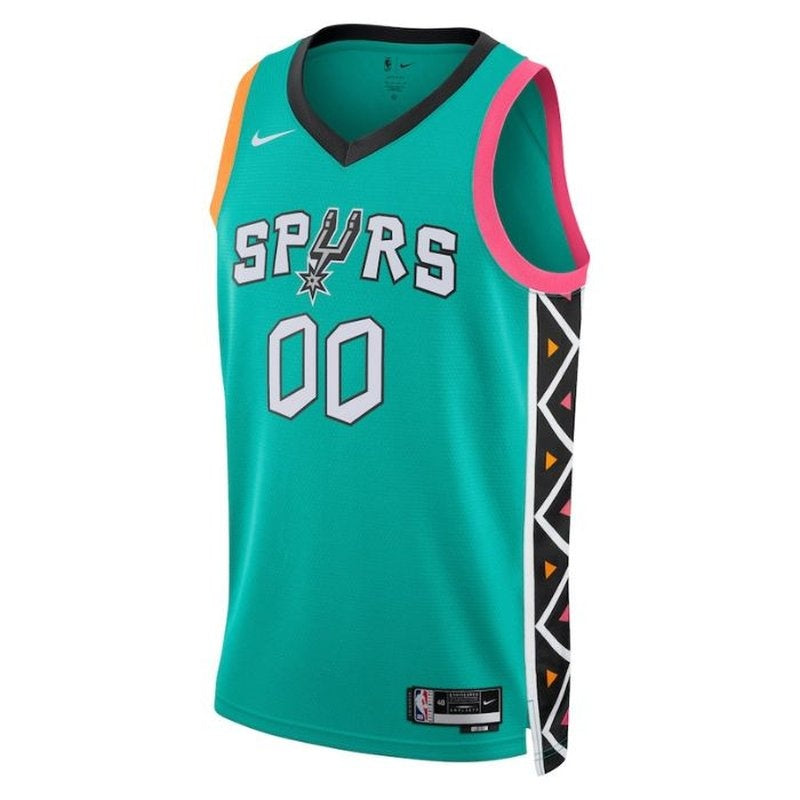 Camiseta unisex de la NBA 2023 de los San Antonio Spurs - Edición Ciudad - Turquesa