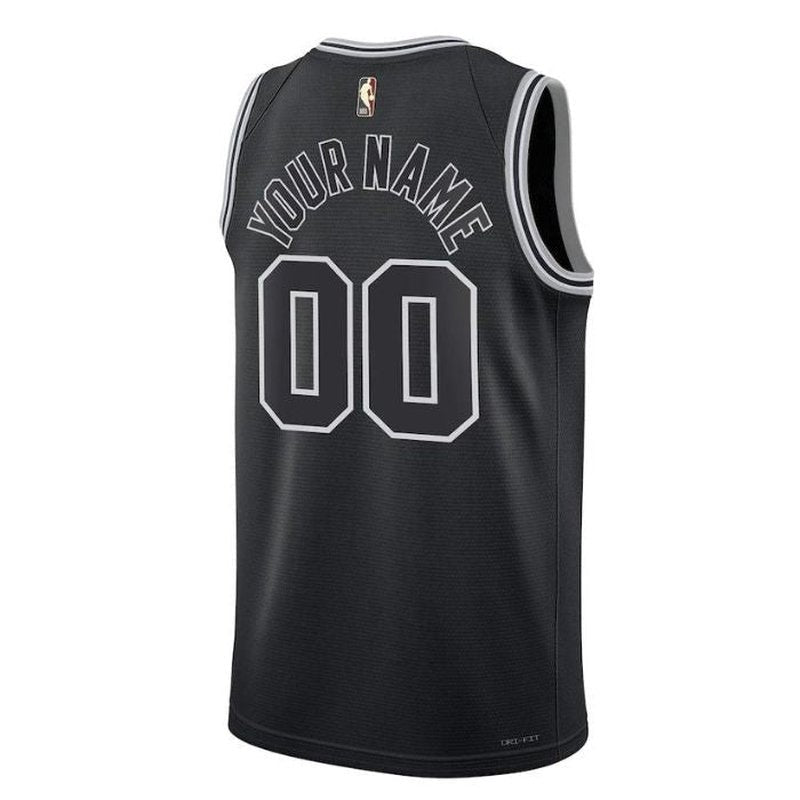 Camiseta unisex de la NBA de los San Antonio Spurs 2023 - Edición Clásica - Negra