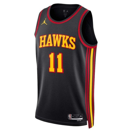 Camiseta de la NBA Trae Young Atlanta Hawks 2023 Edición Statement - Negra