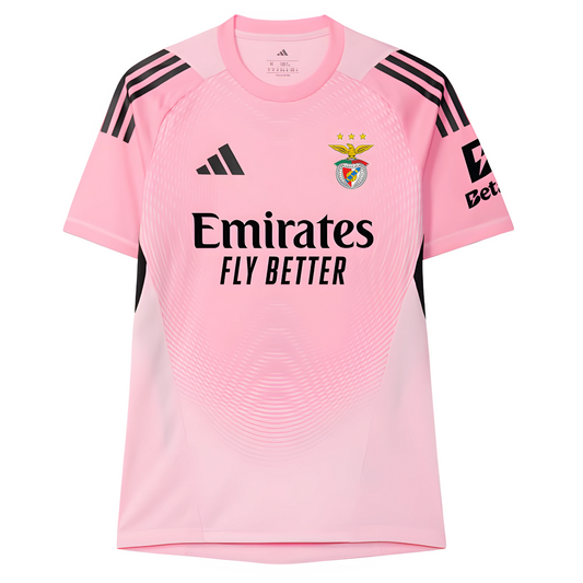 SL Benfica Goalkeeper Jersey, Pink, 25/26, Fan Version 