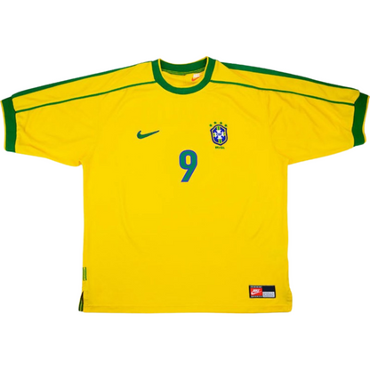 Camiseta de local de Brasil 1998 retro 