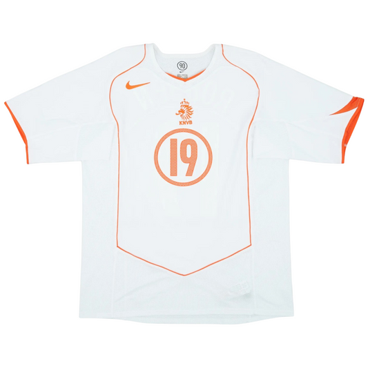 Camiseta retro de visitante de Holanda 2004 