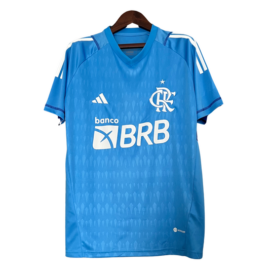 Camisa Flamengo Goleiro Azul 23/24 Torcedor