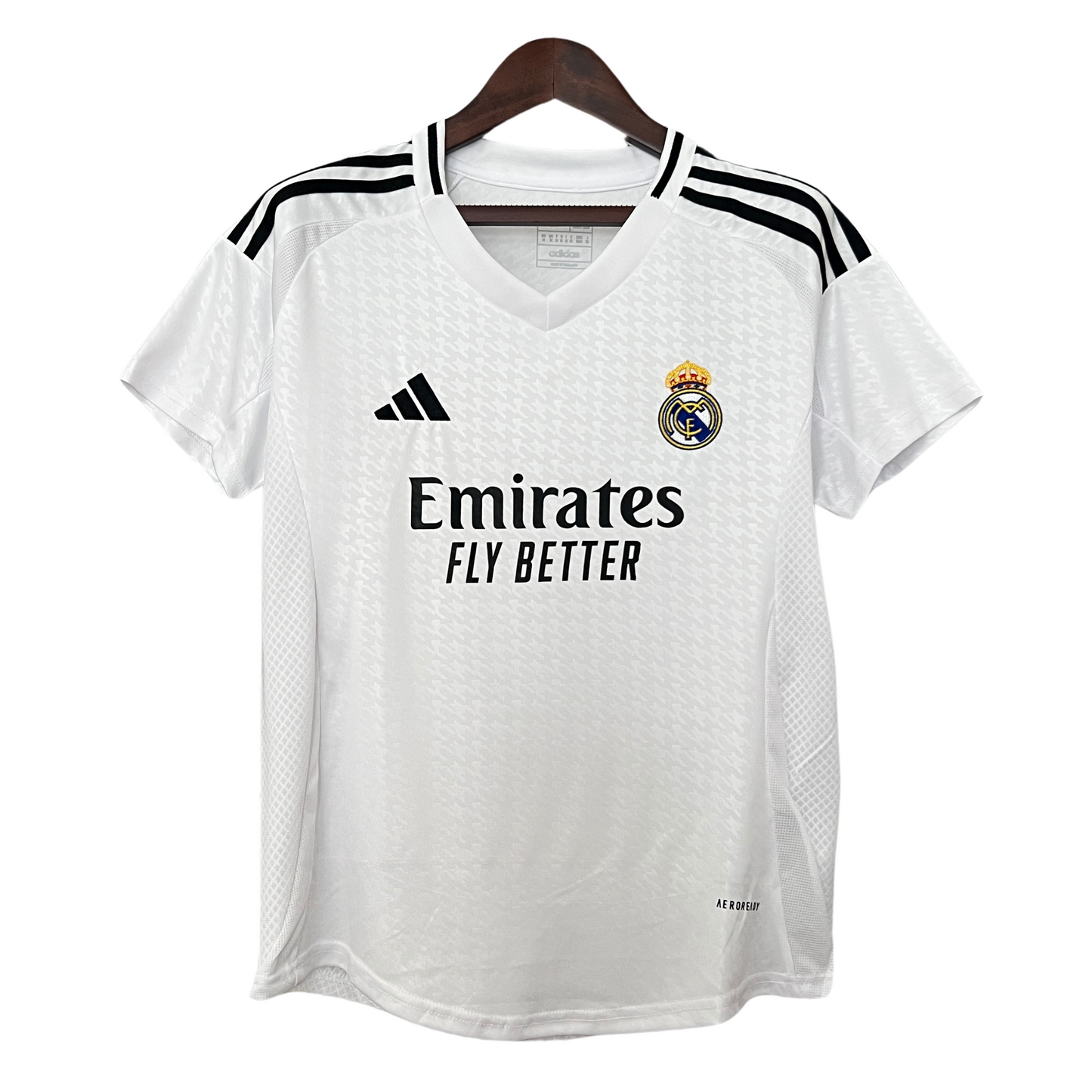 Camiseta local del Real Madrid 24/25, versión para aficionados para mujer 