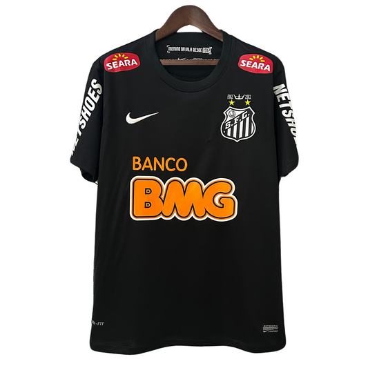 Camiseta retro negra del Santos 12/13 