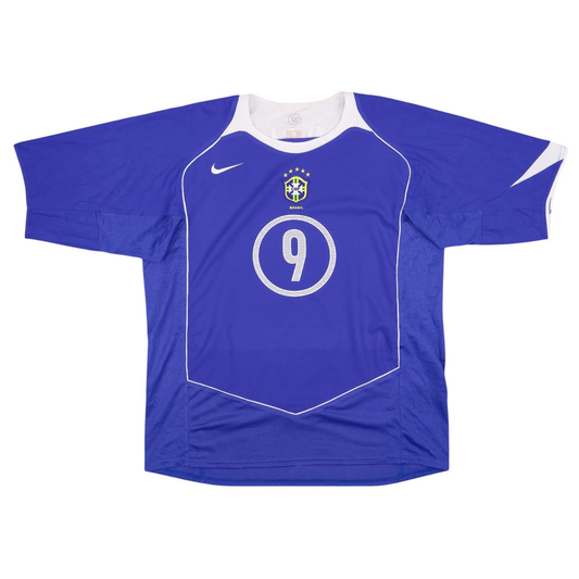 Camiseta retro de visitante de Brasil 2004 