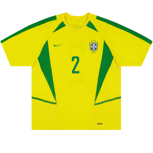 Camiseta de local de Brasil 2002 retro 