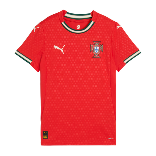 Camiseta local de Portugal 2025, versión para aficionados para mujer 