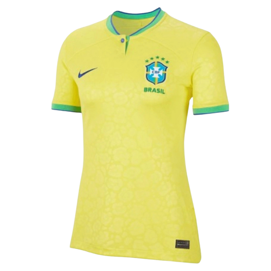 Camiseta local de Brasil 2022 para mujer, versión para aficionados