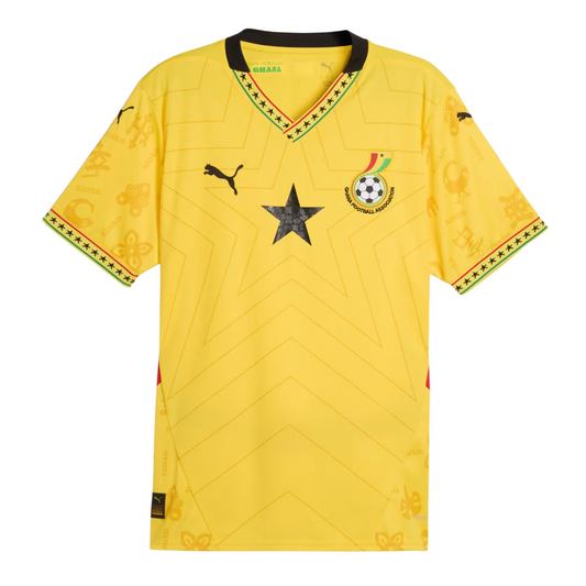 Camiseta de visitante de Ghana 24/25, versión para aficionados 
