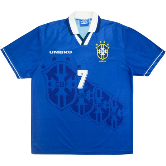 Camiseta retro de visitante de Brasil 1996 