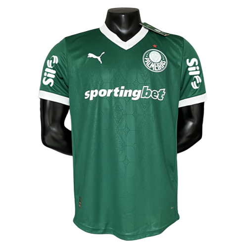 Camiseta local del Palmeiras 25/26 - Todos los patrocinadores - Versión para jugadores