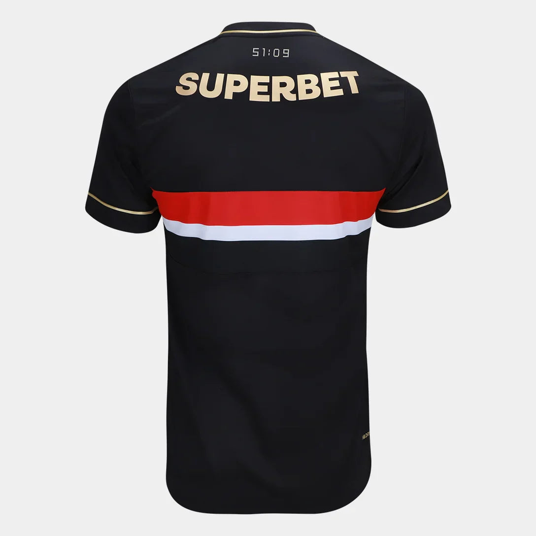 Camiseta Tricolor del Sao Paulo 25/26 - Negra - Versión para aficionados 