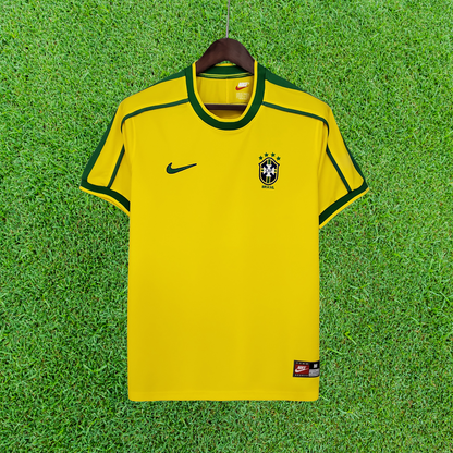 Camiseta de local de Brasil 1998 retro 