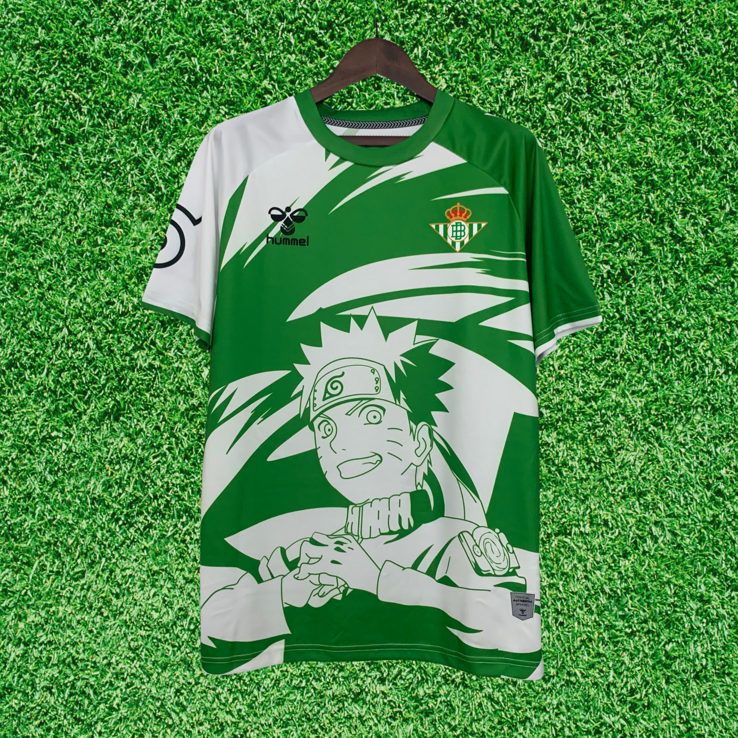 Camiseta especial de aficionado Naruto 25/26 del Real Betis 