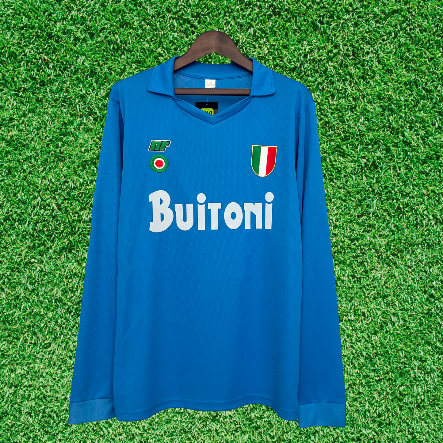 Camisa SSC Napoli I 87/88 Retrô Manga Longa