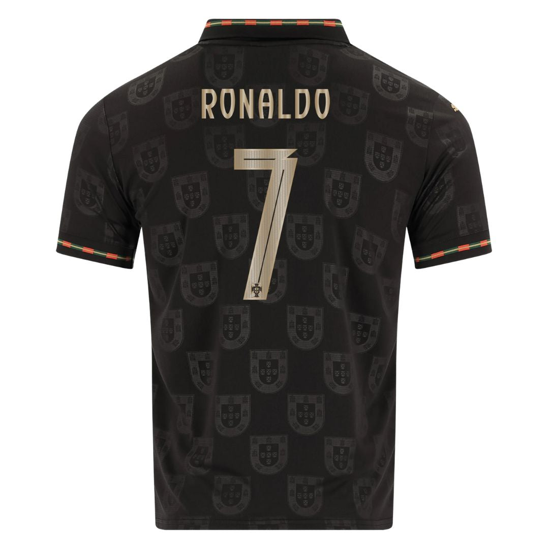 Portugal Fan Jersey Black Panther 2025/26 #7 Ronaldo