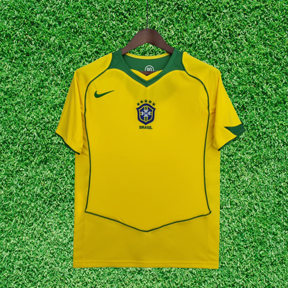Camiseta de local de Brasil 2004 retro 