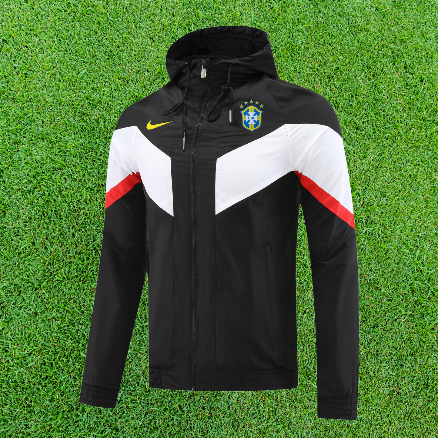 Chaqueta brasileña negra y blanca 