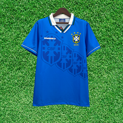 Camiseta retro de visitante de Brasil 1996 