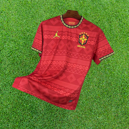 Brazil Red Jordan Special 25/26 Fan Jersey 