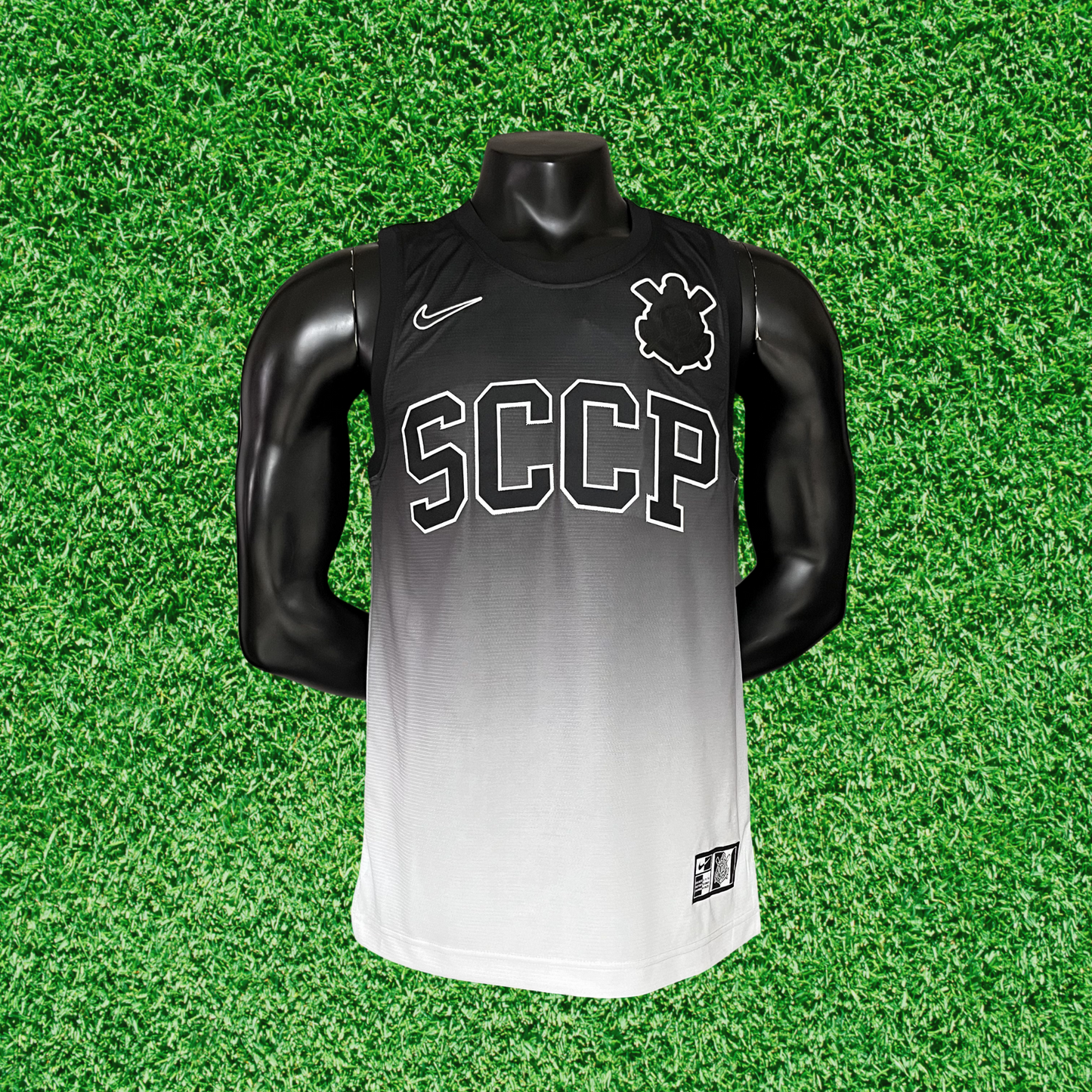 Corinthians Black and White Jersey 25/26 Fan Version