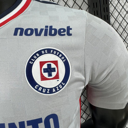 Jugador Auténtico Visitante Cruz Azul 2025/26 PATROCINADOR COMPLETO - Slim Fit