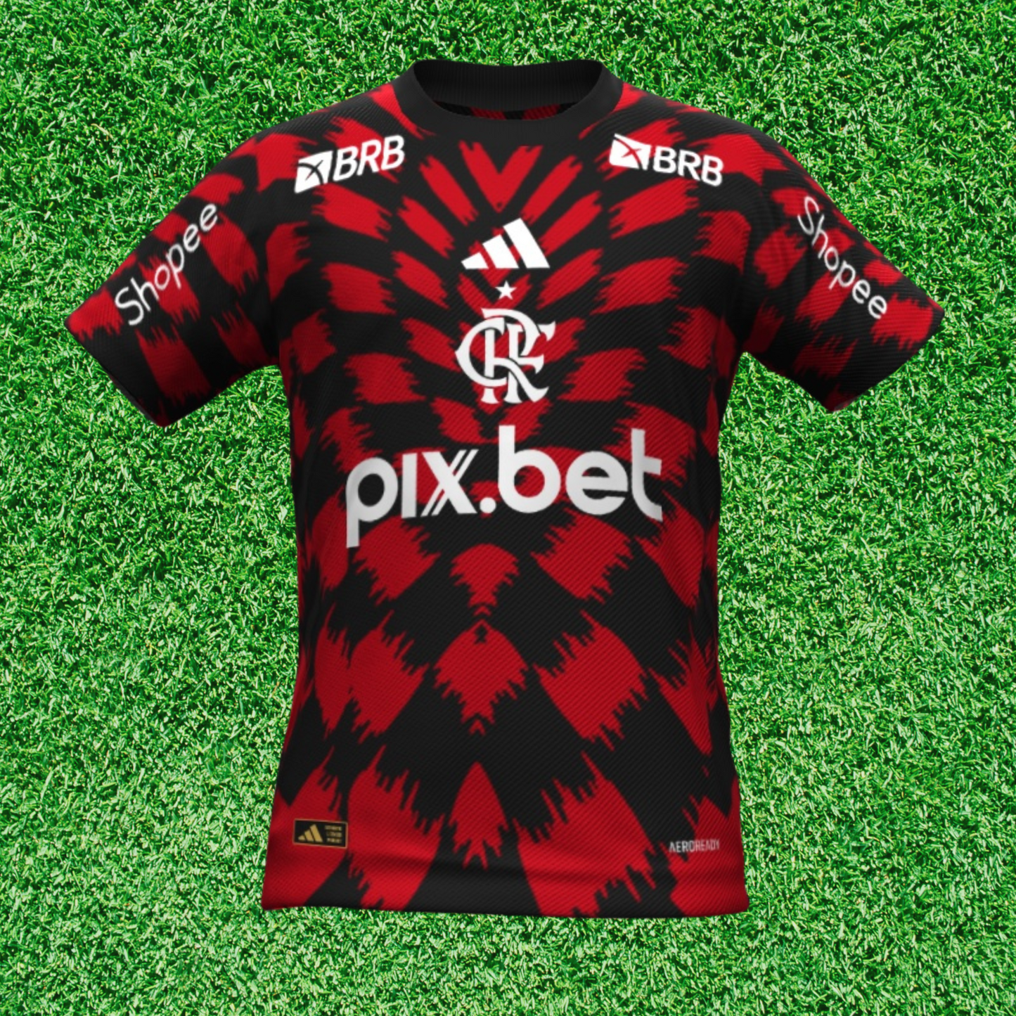 Camiseta Flamengo Pre-Partido 25/26 Versión Fan 