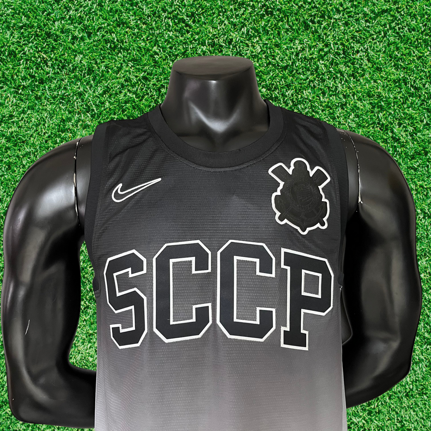 Corinthians Black and White Jersey 25/26 Fan Version