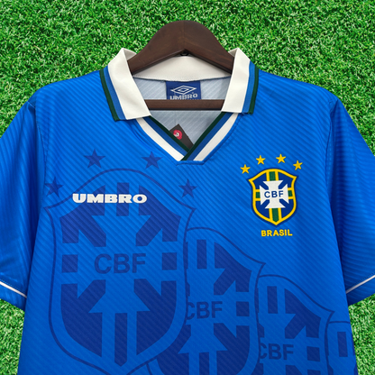 Camiseta retro de visitante de Brasil 1996 