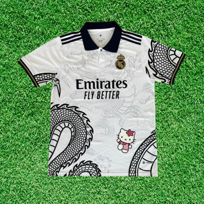 Real Madrid Special Edition White Dragon Jersey 25/26 Fan Version 