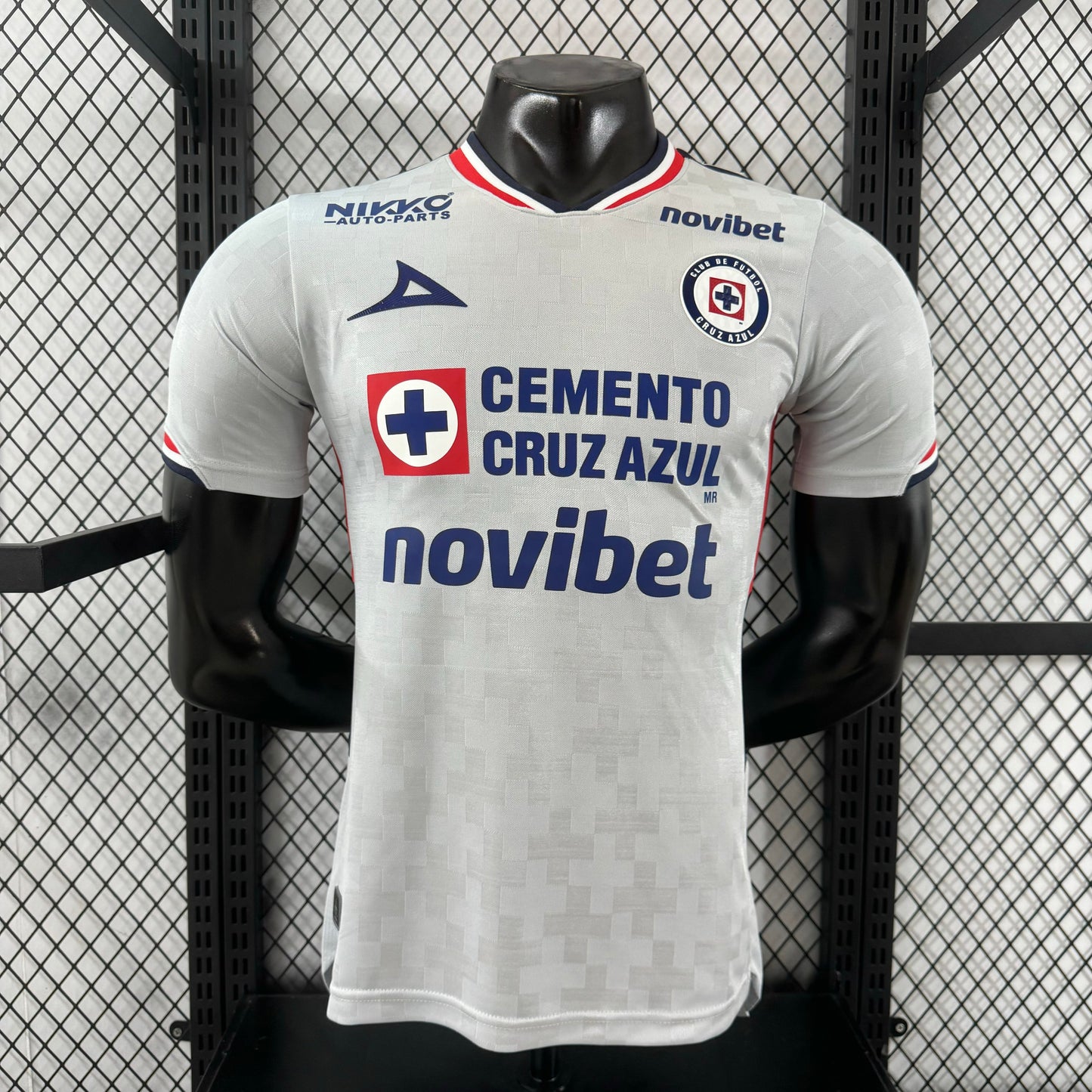Jugador Auténtico Visitante Cruz Azul 2025/26 PATROCINADOR COMPLETO - Slim Fit