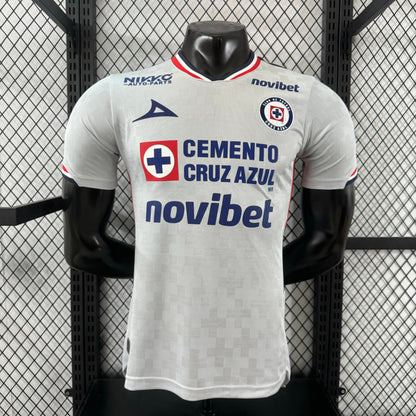 Jugador Auténtico Visitante Cruz Azul 2025/26 PATROCINADOR COMPLETO - Slim Fit