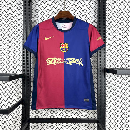 Camiseta de aficionado local de Travis Scott del Barcelona 2025/26 Spotify y el FC Barcelona colaboran con Travis Scott en un Cactus Jack especial 