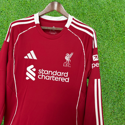 Camisa Liverpool FC I 25/26 Manga Longa