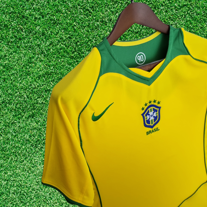 Camiseta de local de Brasil 2004 retro 