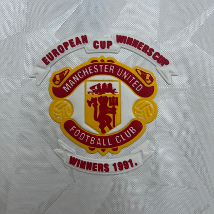 Camiseta retro de visitante del Manchester United 1991 