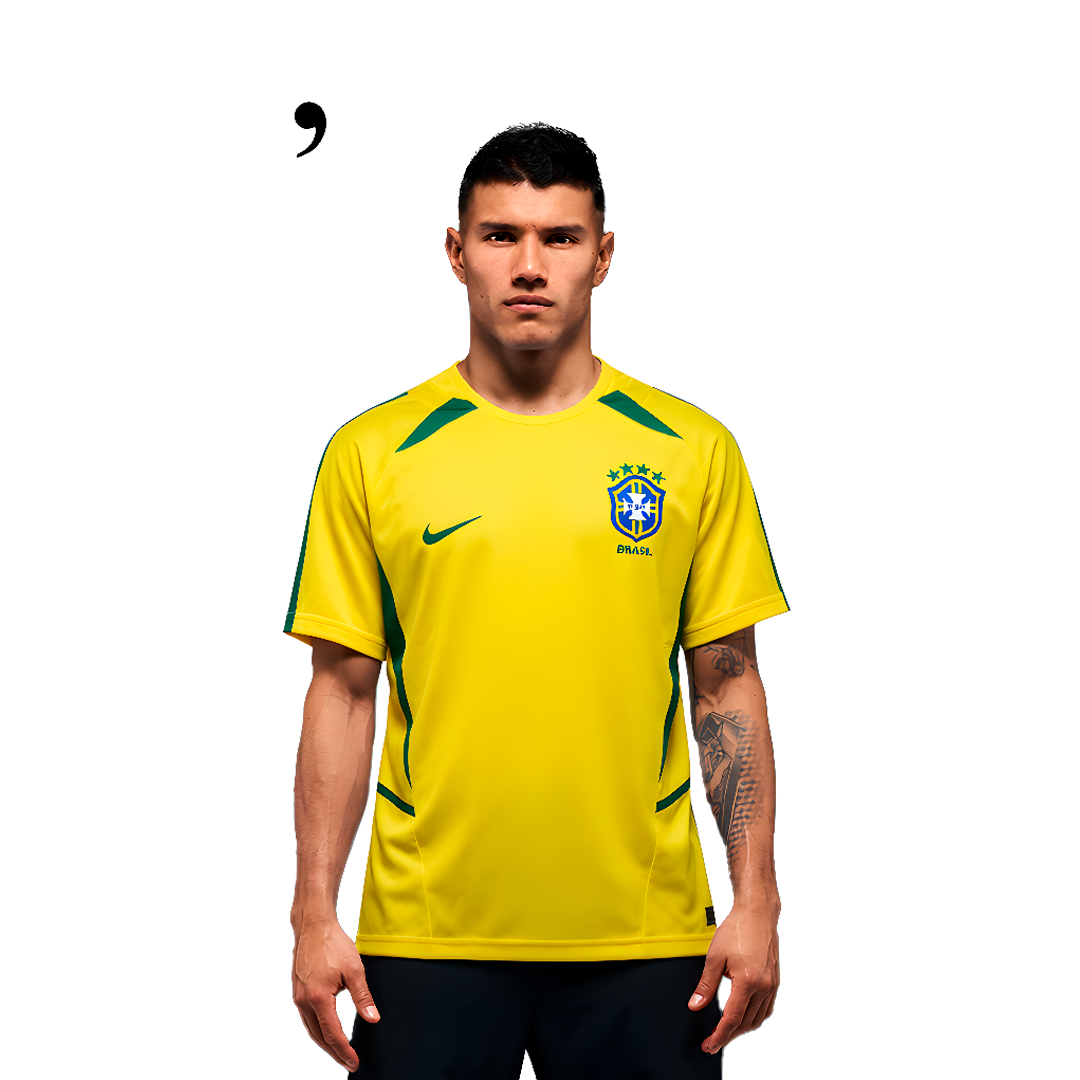 Brasil 2002 | Camiseta de local - Versión retro 