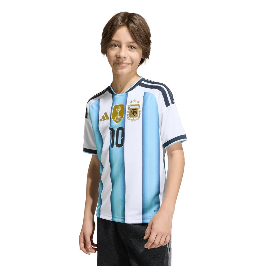 Kids Kit Argentina Home Messi 10 Fan Jersey Shirt 2026 World Cup