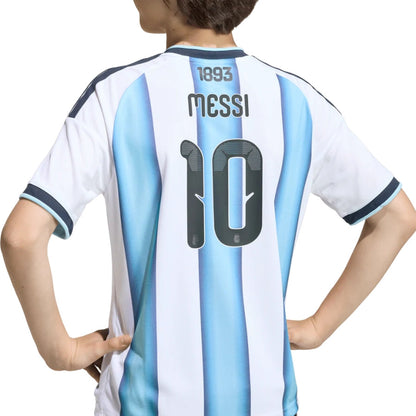 Kids Kit Argentina Home Messi 10 Fan Jersey Shirt 2026 World Cup